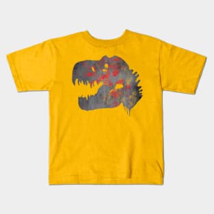 Terra Fossil T-Rex Head  Kids T-Shirt